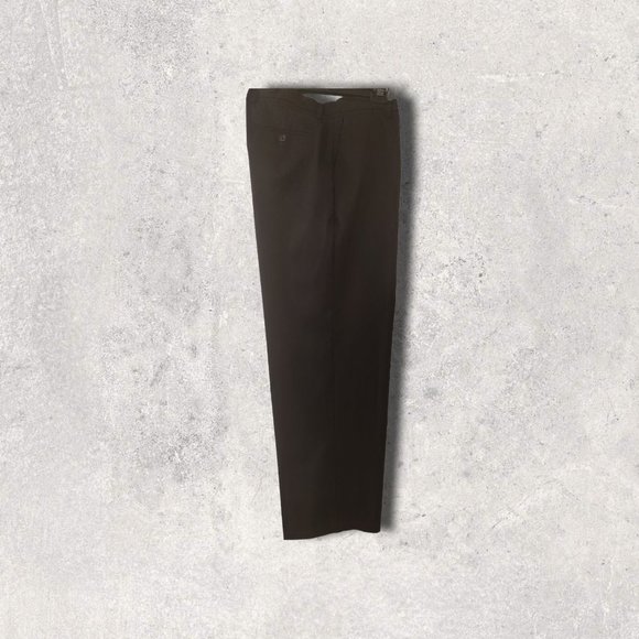 Docker Classic Fit Pleated Mens Pants Black - Picture 1 of 11